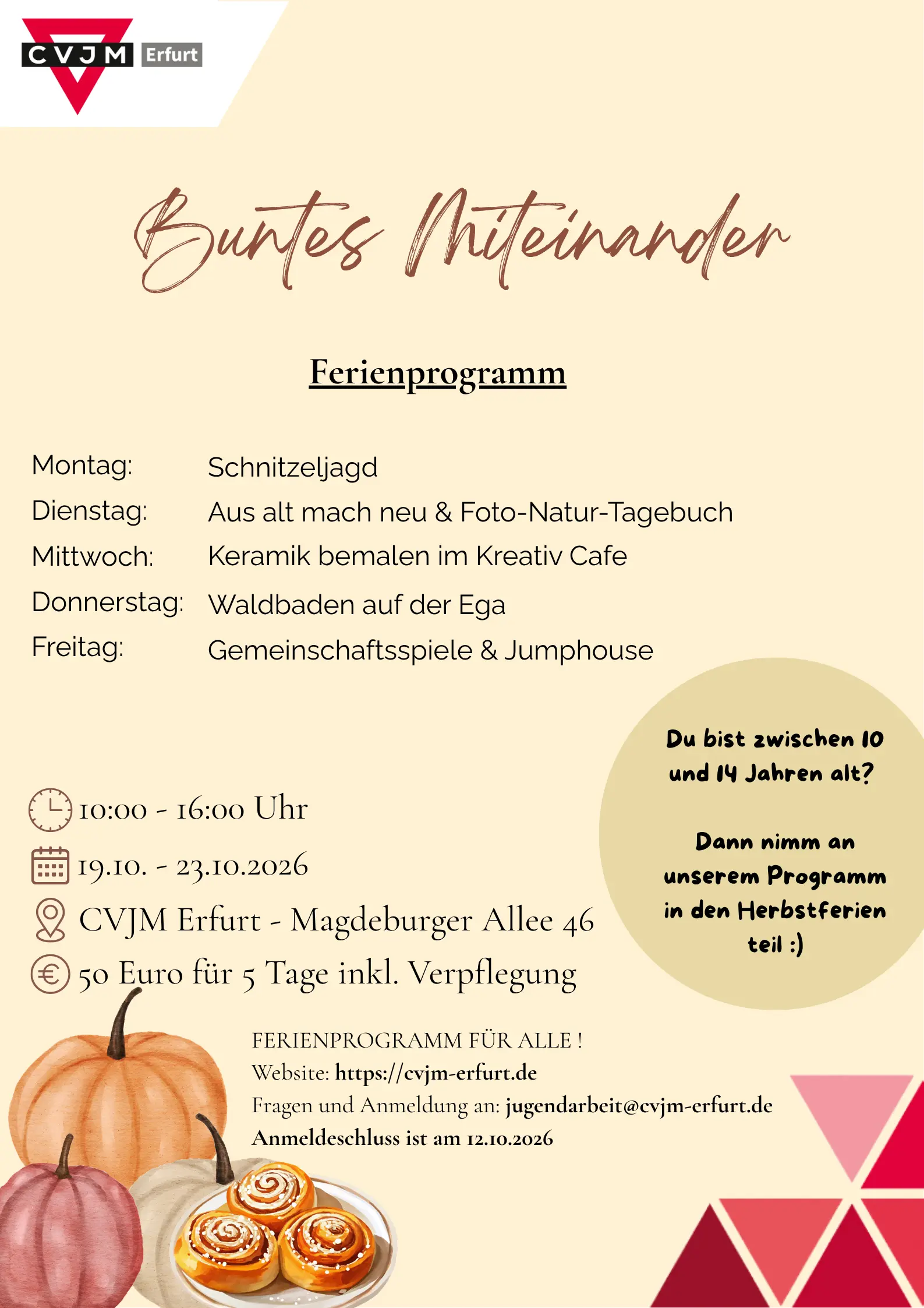 Buntes Miteinander: 19.10.2026- 23.10.2026